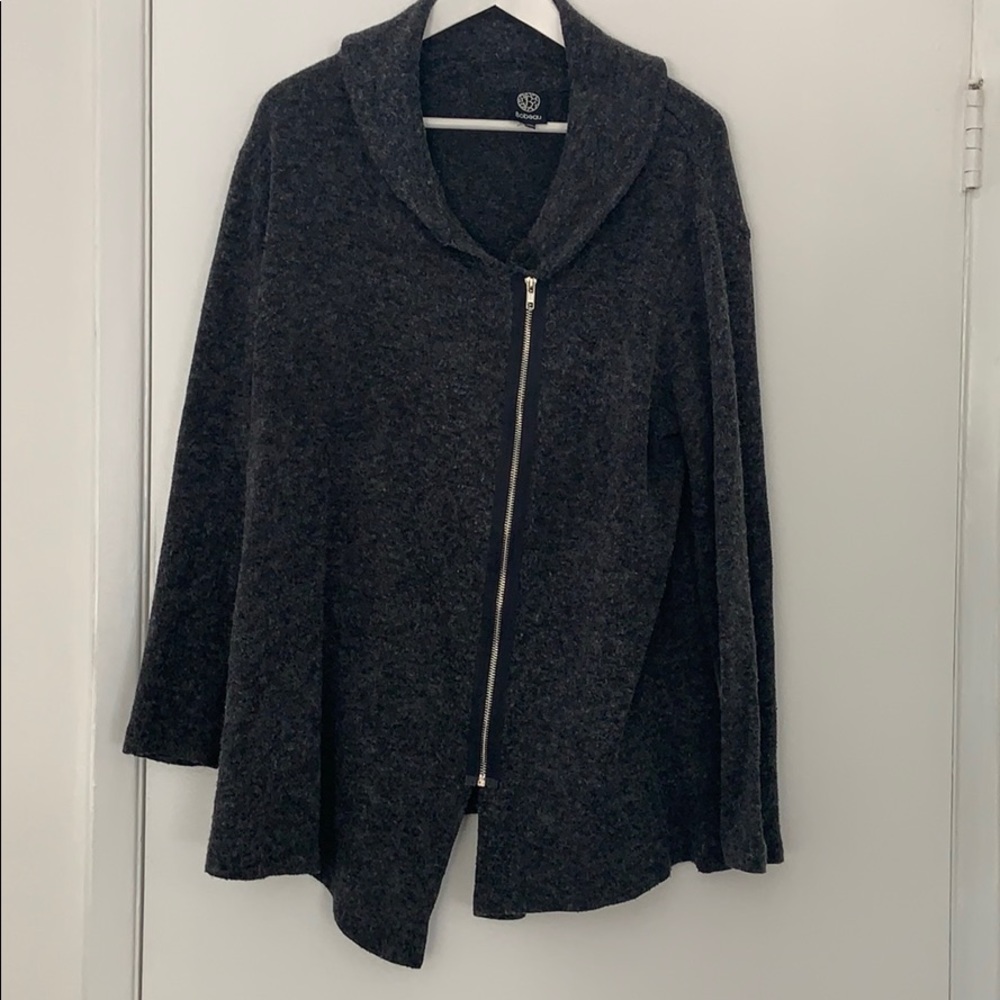 Bobeau Shawl Collar Sweater